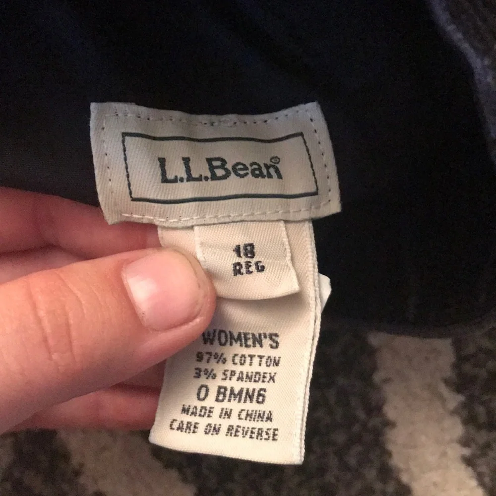 L.L. Bean Straight Leg Pants in Black